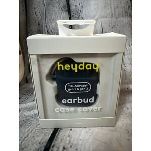 Heyday Crushed Velvet Dark Teal Hard Shell Apple Air pod Case for Gen 1 Gen2 New